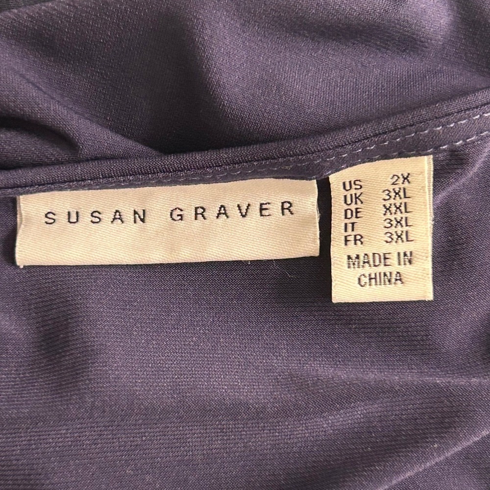 Susan Graver Fairy‎ Top 2x Blue - Picture 4 of 16
